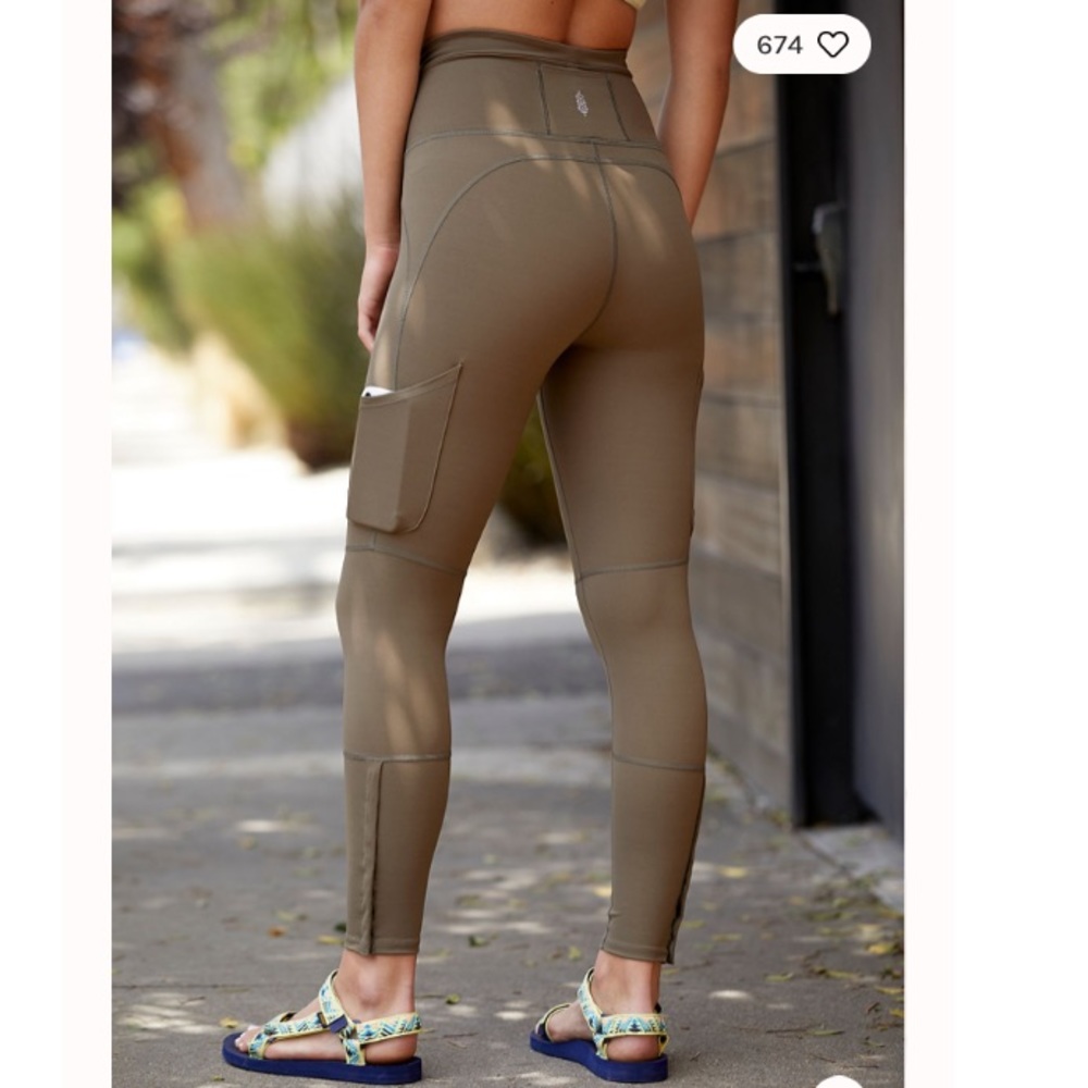 NWOT FREE PEOPLE High-Rise Ankle Flex It Leggings